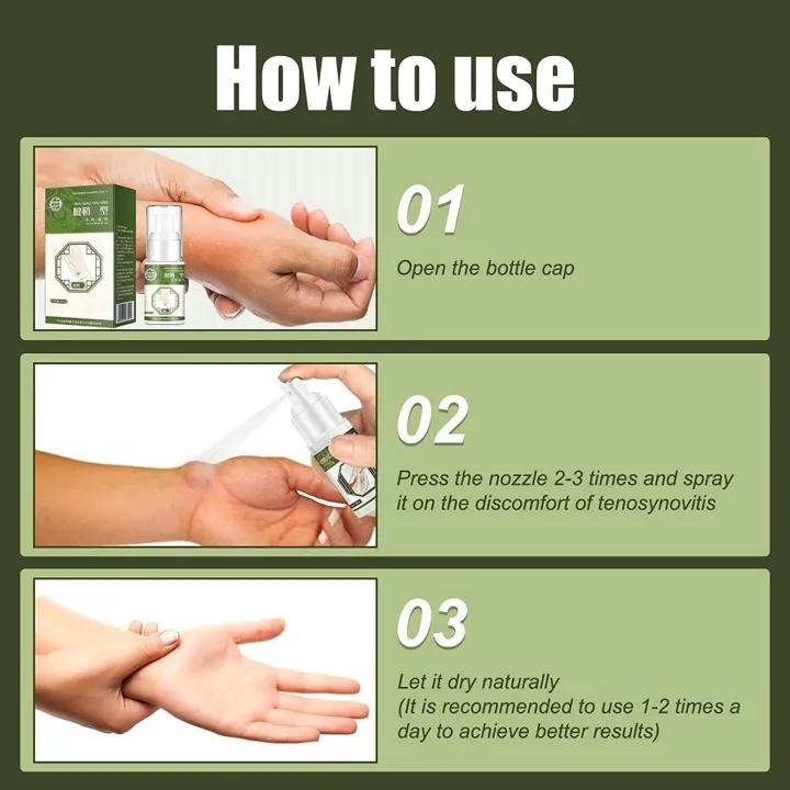 9.9 Mega Sale Buy 1 Take 1 and save 59p for buy 2 take 2 - Tenosynovitis Heel Pain Spray - Perfect for Tenosynovitis/Finger tingling/Joint pain/Muscle ache